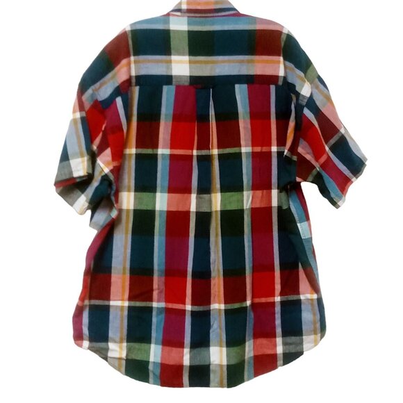 Vintage Chaps Ralph Lauren Men's Shirt XL Plaid ButtonDown CRL Crown Crest Logo - Picture 2 of 11